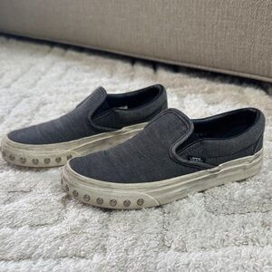 Authentic VANS size 5 women’s rare black denim with studs